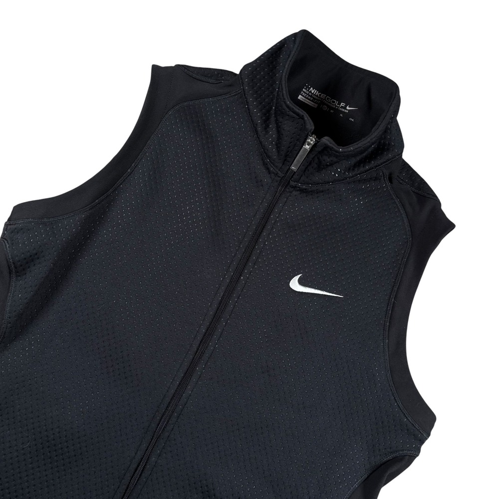 Nike Golf Vest Womens ST Black Therma-Fit Full Zip Sleeveless Jacket Gorpcore